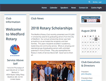 Tablet Screenshot of medfordrotaryclub.org